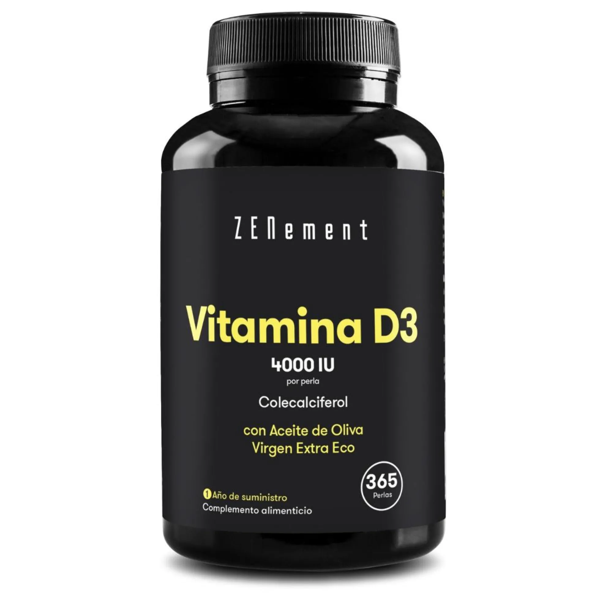 Vitamina D3 4000 UI Zenement, 365 comprimidos