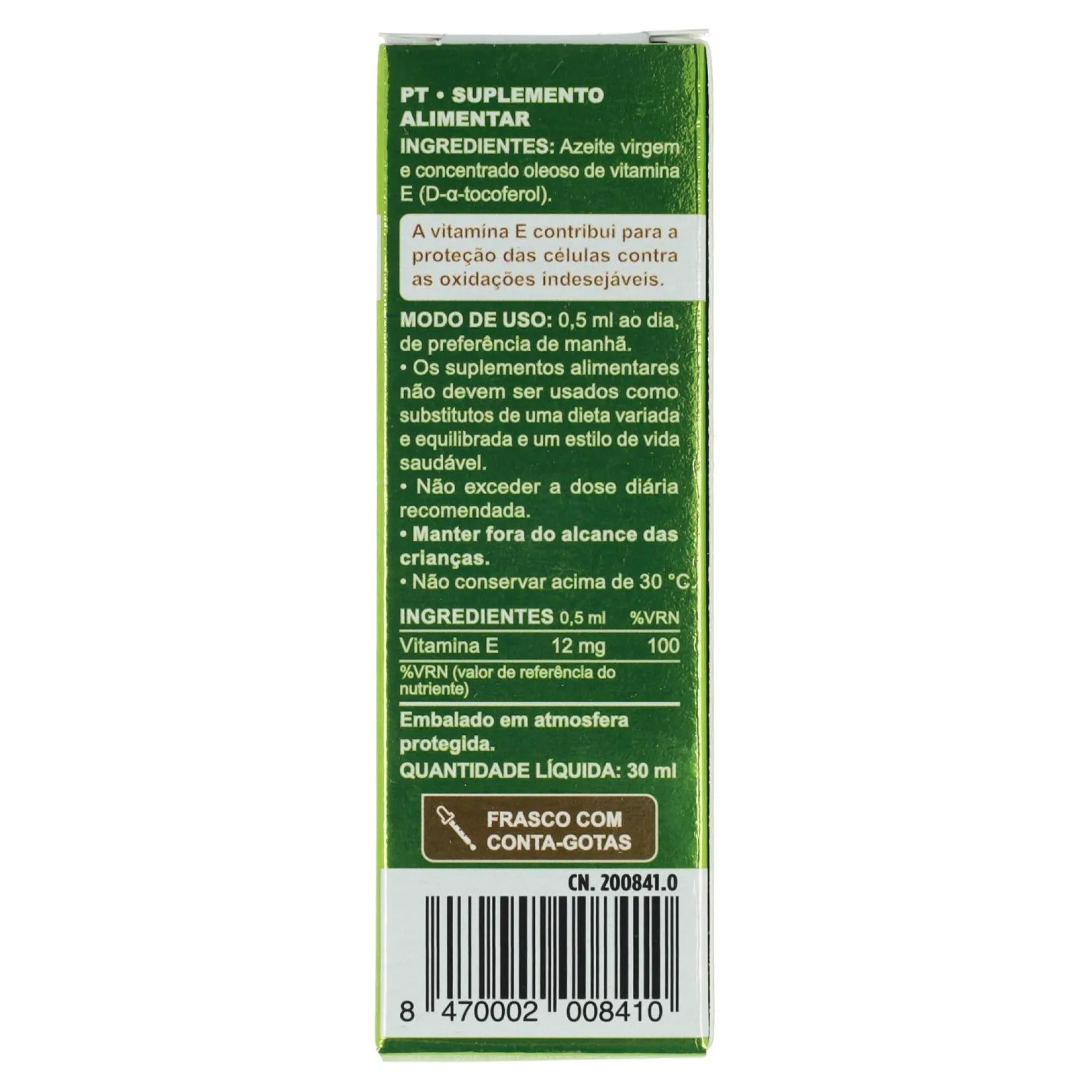 Vitamina E Líquida Marnys, 30 ml