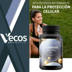 Vitamina E Natural 400 Ui Vecos | Protección Celular Y Antioxidante | D-alfa Tocoferol