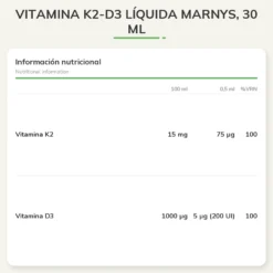 Vitamina K2-D3 Líquida Marnys, 30 ml