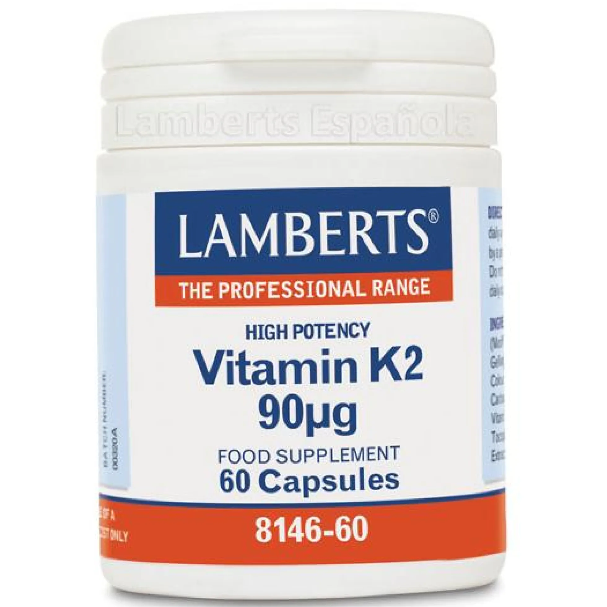 Vitamina K2 90mcg 60 Cap Lamberts