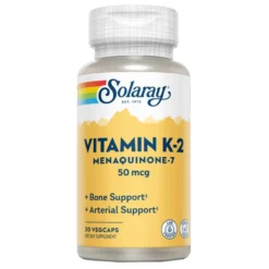 Vitamina K2 Menaquinone 7 Solaray, 30 cápsulas