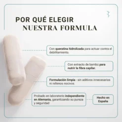 Vitaminas para el cabello – biotina, keratina y zinc para crecimiento, fuerza y brillo (120 cápsulas)