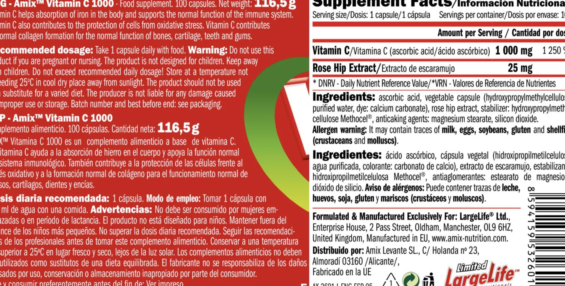 Vitamin C 1000 100 Caps