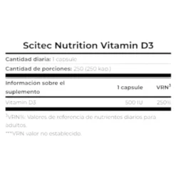 Vitamin D3 250 Caps