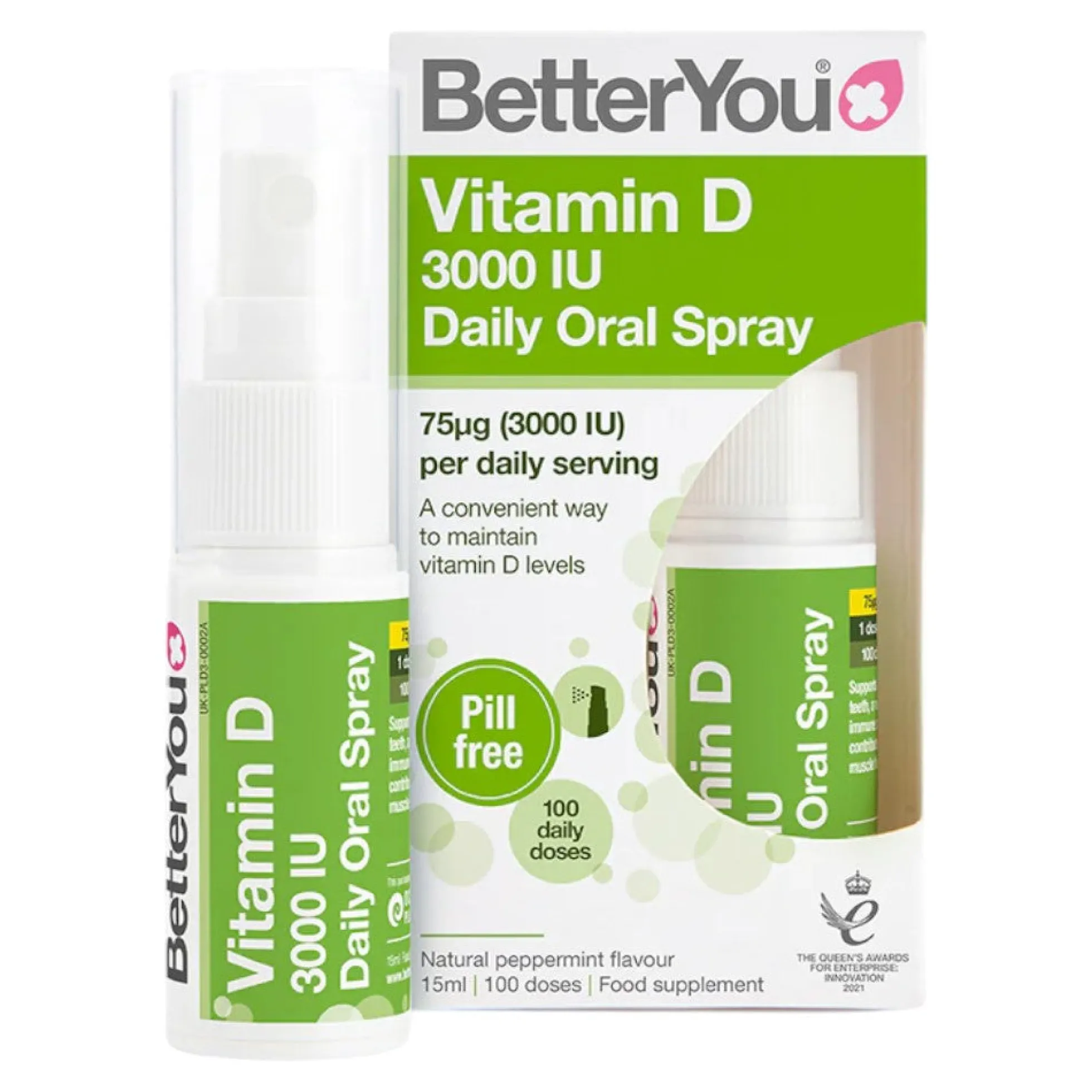 Vitamin D 3000 Iu Daily Oral Spray 15 Ml