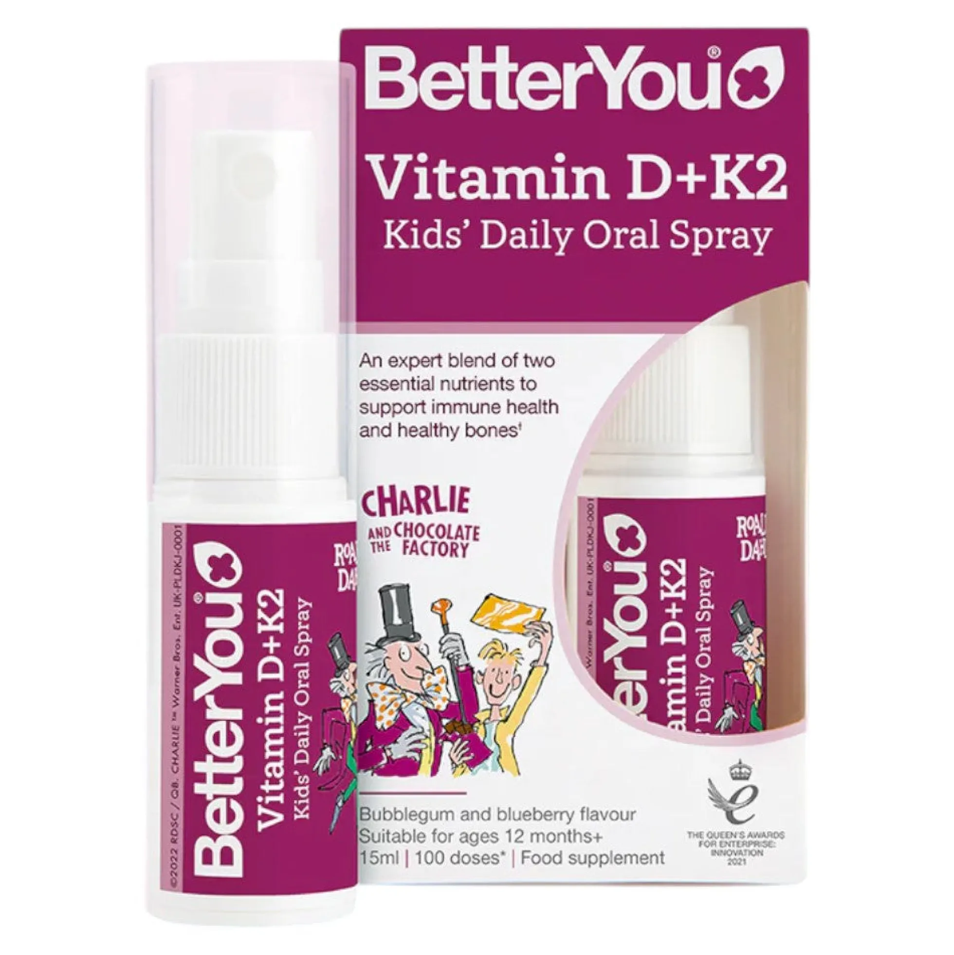 Vitamin D+k2 Kid's Daily Oral Spray 15 Ml