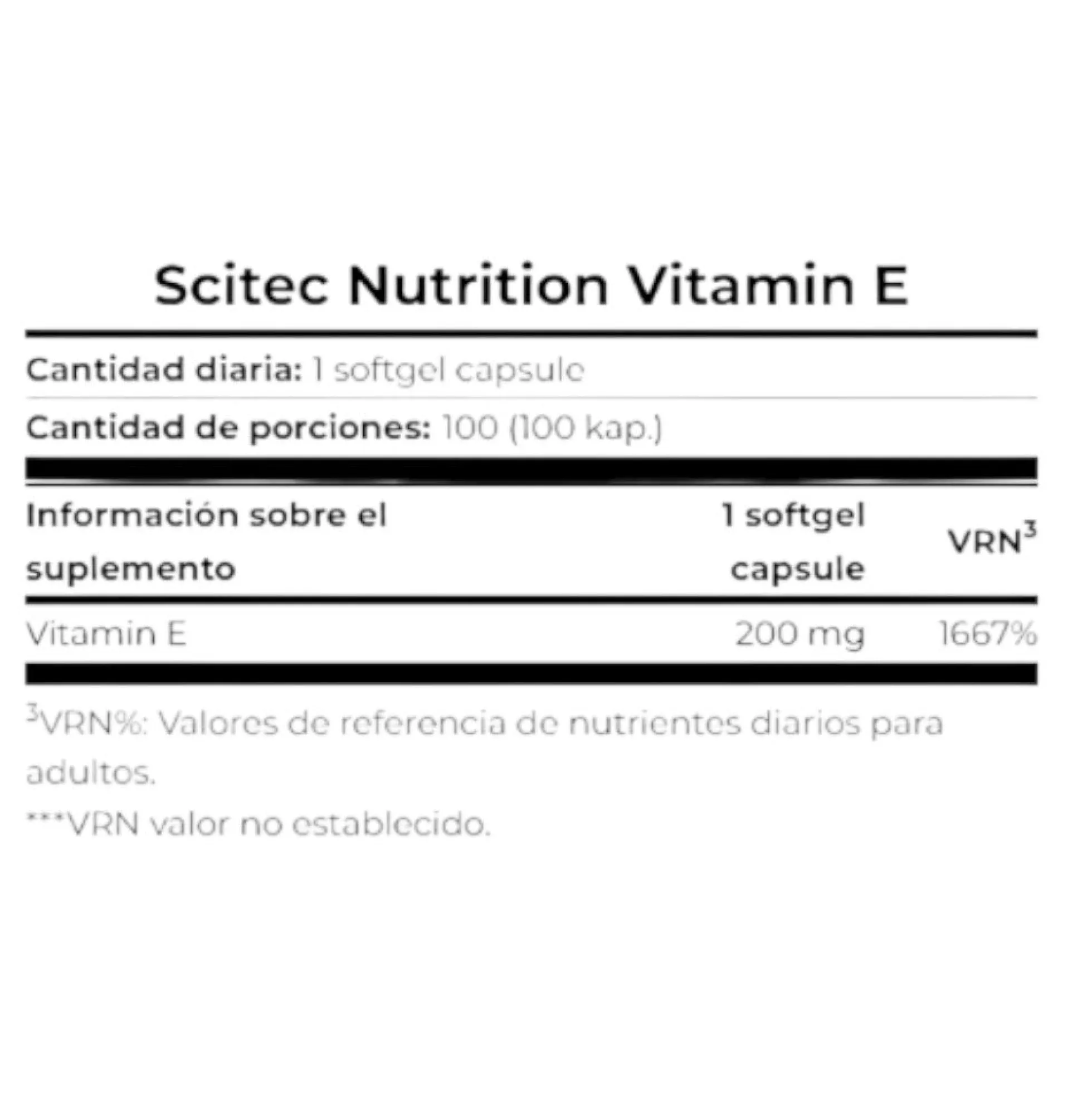 Vitamin E 100 Caps