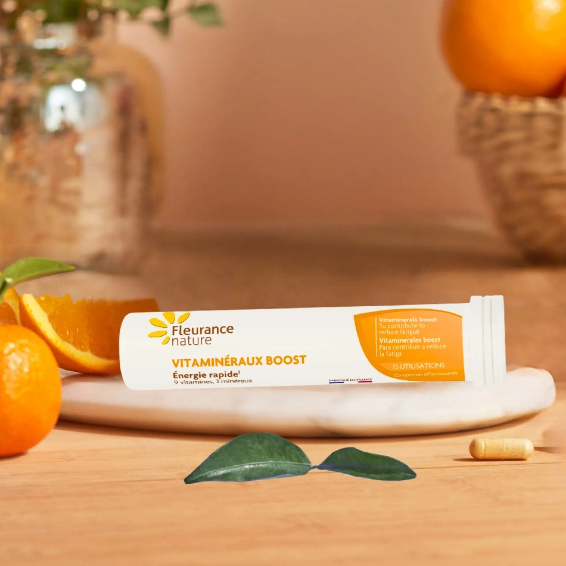 Vitaminerales Boost Fleurance Nature 15 Comprimidos Efervescentes