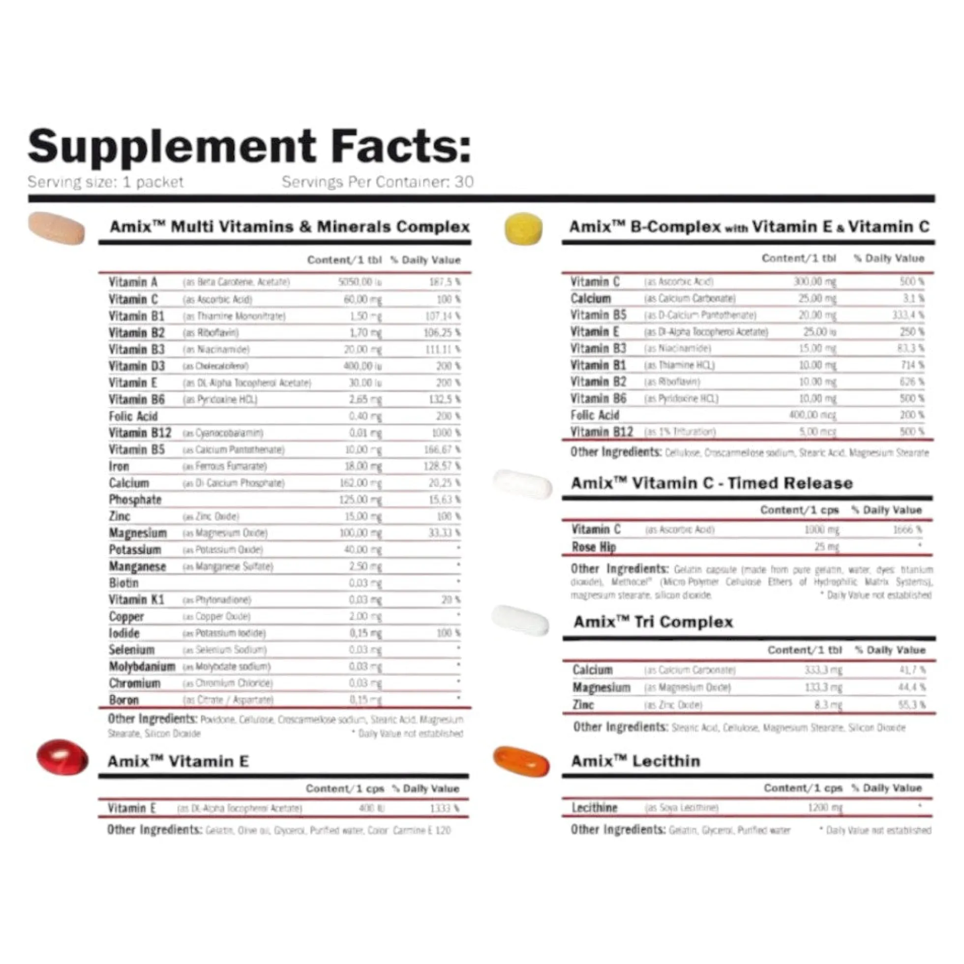 Vitamins & Minerals Superpack 30 Packs
