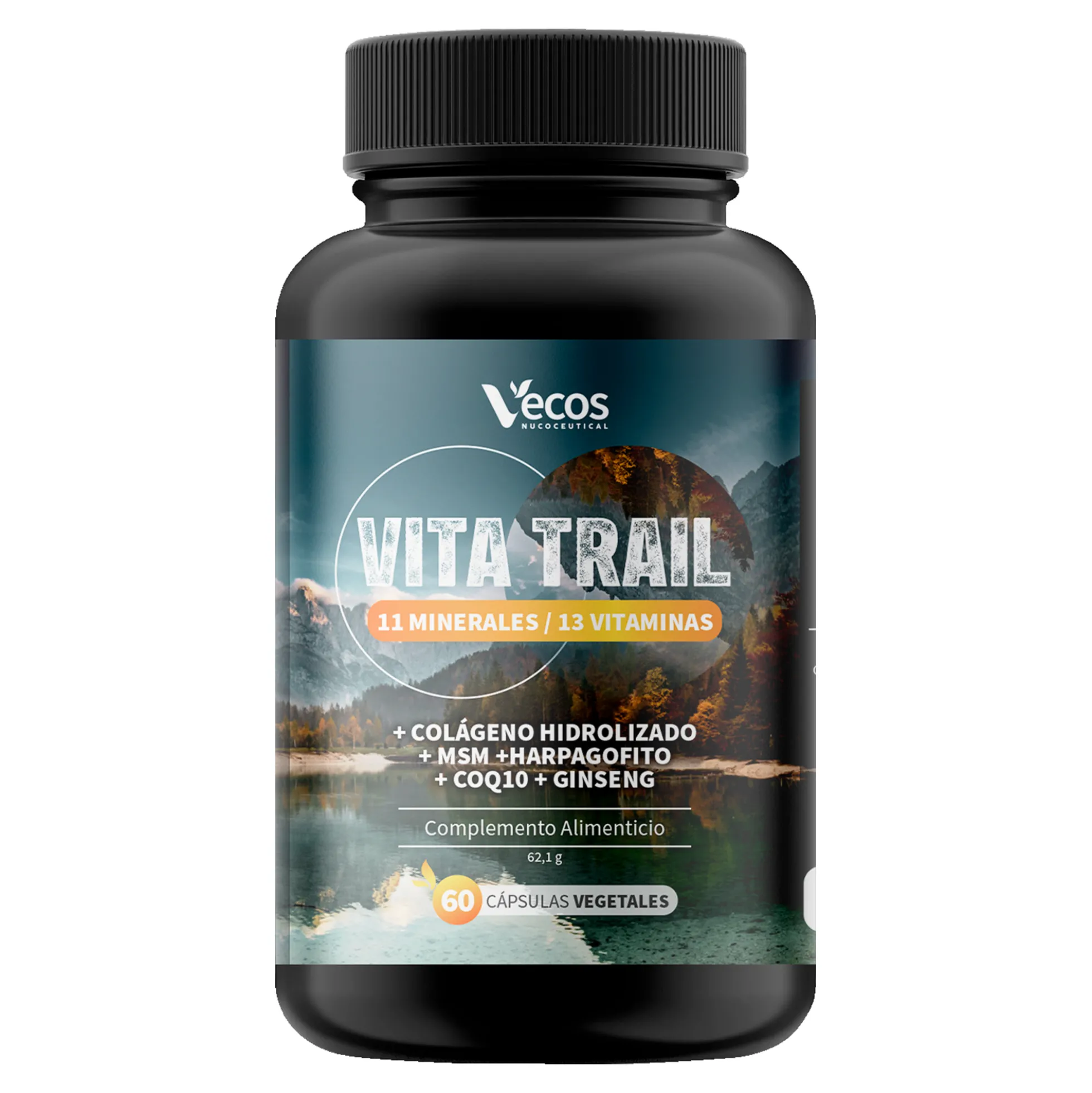 Vita Trail Vecos 60 Cápsulas | Rendimiento Físico Y Recuperación | Colágeno, Msm Y Harpagofito
