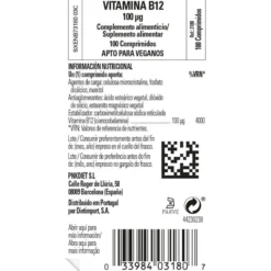 Vit B12 100 mcg Solgar 100 Comprimidos