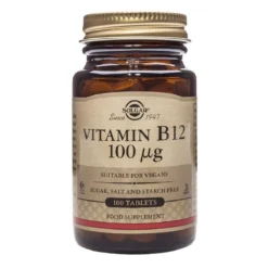 Vit B12 100 mcg Solgar 100 Comprimidos