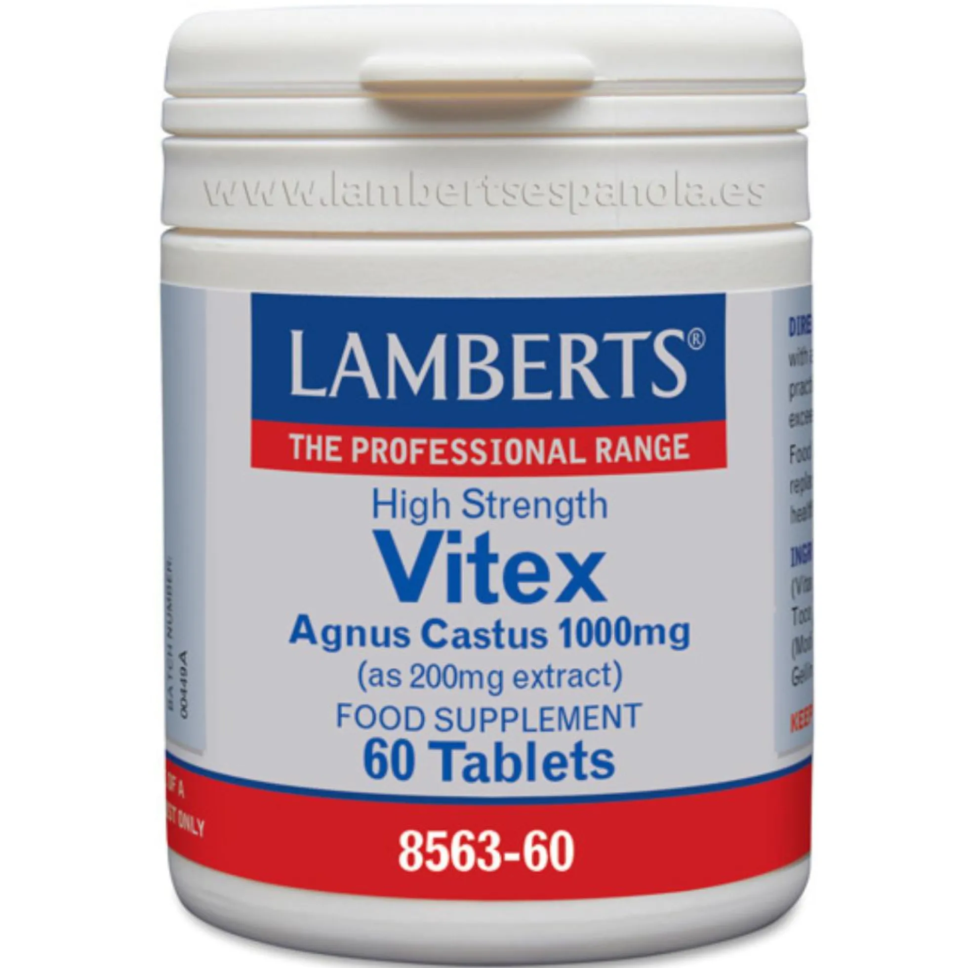 Vitex Agnus Castus Lamberts 60 tabletas 1000mg