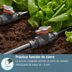 Válvula de cierre/regulación 13 mm (1/2") Microdripsystem Gardena