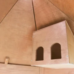 Voladera Para Pájaros De Jardín Exterior (canarios, Periquitos.) - Voladero Hexagonal En Madera