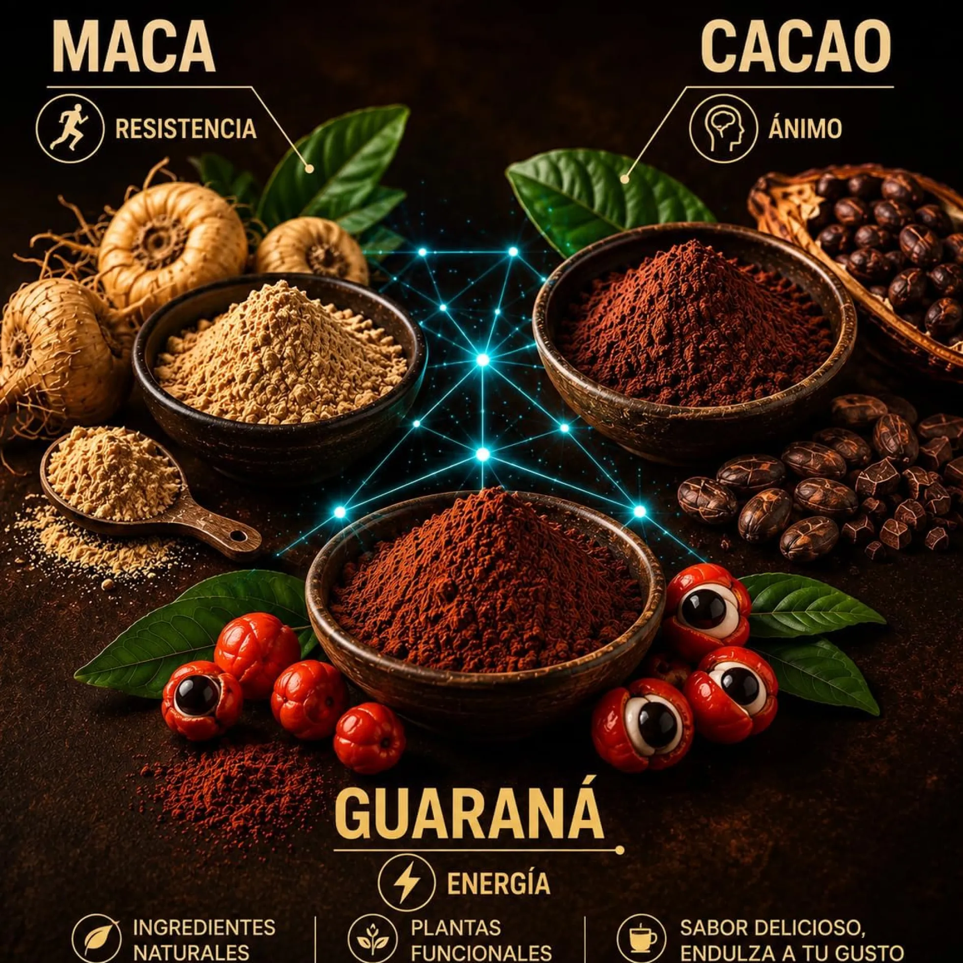 Waka 9 A.m — Mezcla Matutina Superfood Bio - 160g | Superalimento Ecológico Vegano Para Batidos, Smoothies Y Zumos