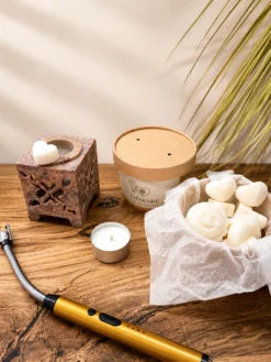Wax Melts de soja para quemador – Bombones aromáticos, sinergia de uva dulce y frutal – Raíz del Vinalopó – Lismare