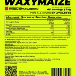 Waxymaize (amilopectina) - 2kg - Fresa - Mejora El Rendimiento - Masmusculo