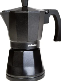 Wecook Cafetera Aluminio Luccia Apta Induccion 1-3 Tazas 30103