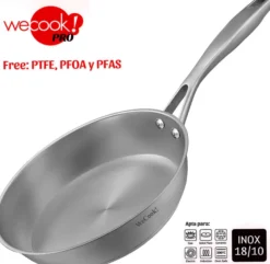 Wecook Sarten 24cm Pro Acero Inox 3.5 Mm Todo Fuego Ref. 64024