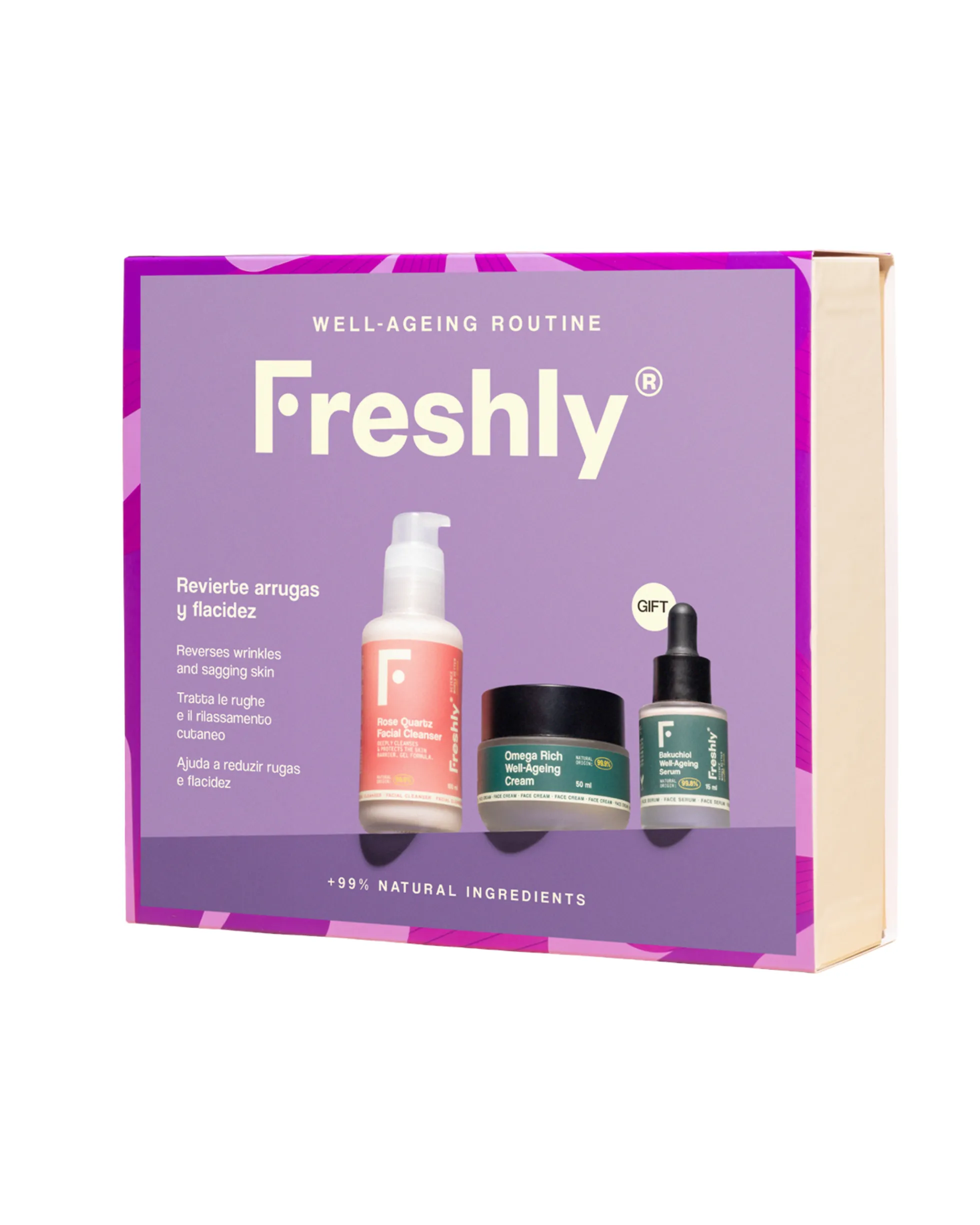 Well-Ageing Routine Freshly Cosmetics 100 ml + 50 ml + 15 ml