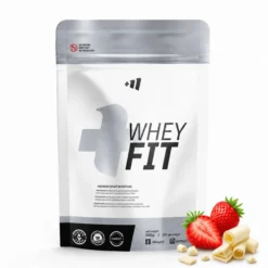 Whey Fit - 1kg - Chocolate Blanco Con Fresa - Aumenta La Masa Muscular - Masmusculo