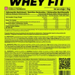 Whey Fit - 2kg - Vainilla Frambuesa - Aumenta La Masa Muscular - Masmusculo