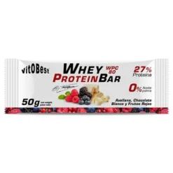 Whey Protein Bar Torreblanca 50 Gr Avellana-chocolate Blanco Y Frutos Rojos
