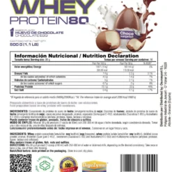 Whey Protein80 - 500g - Choco Surprise (huevo De Chocolate) - Aumenta La Masa Muscular - Masmusculo