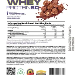 Whey Protein80 - 1kg - Bombón Rocher - Aumenta La Masa Muscular - Masmusculo