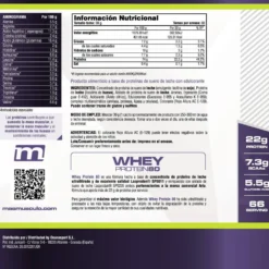 Whey Protein80 - 2 Kg - Fresa Banana - Aumenta La Masa Muscular - Masmusculo
