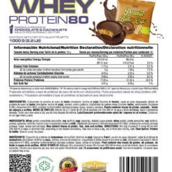 Whey Protein80 - 1kg - Peanut Butter Cups - Aumenta La Masa Muscular - Masmusculo