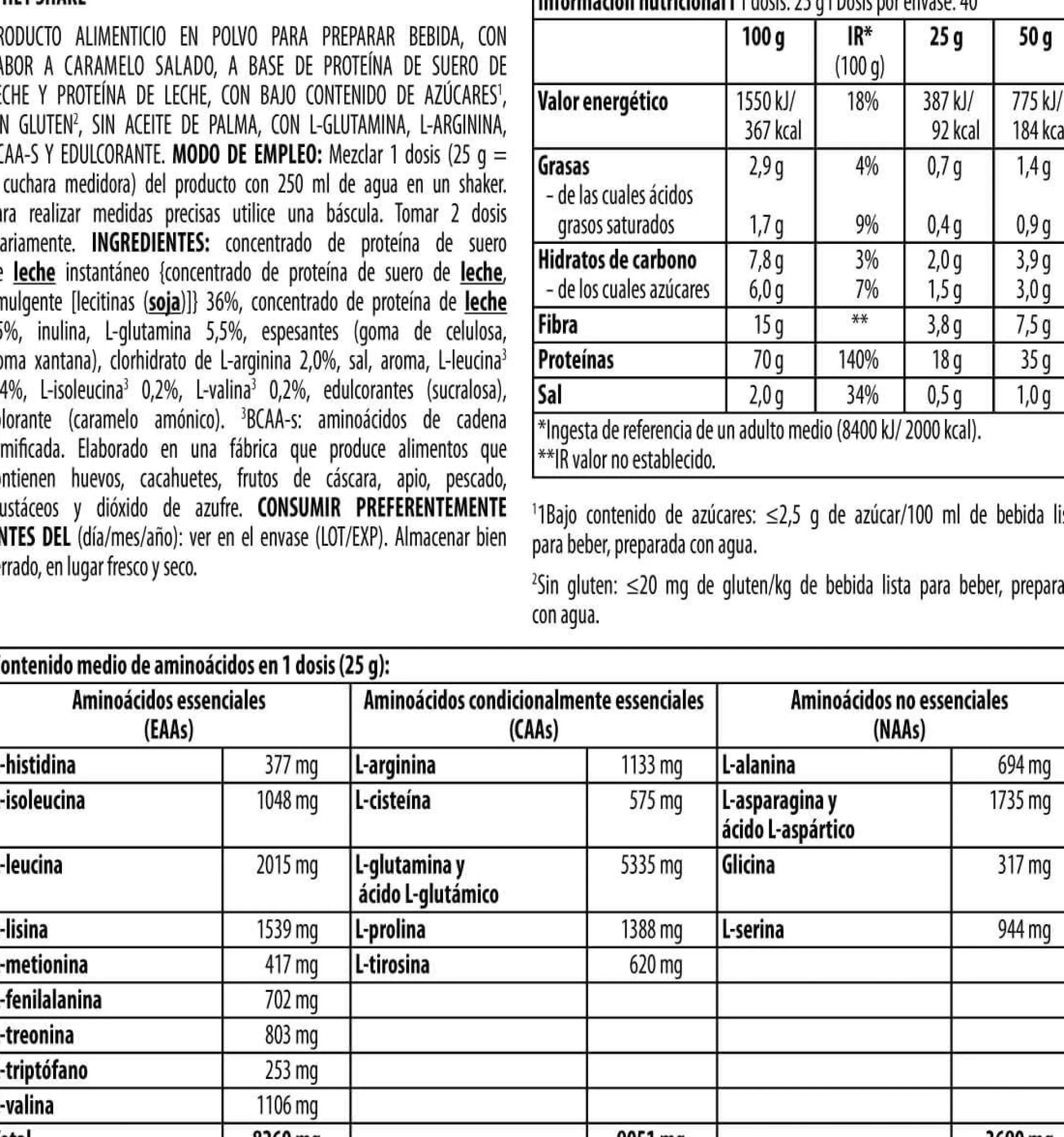 Whey Shake - 1kg - Caramelo Salado - Proteina De Suero Whey - Biotech Usa