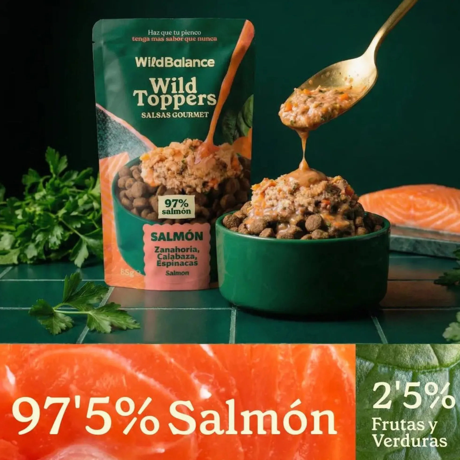 Wild Toppers Salsas Gourmet Salmon Wild Balance 85g