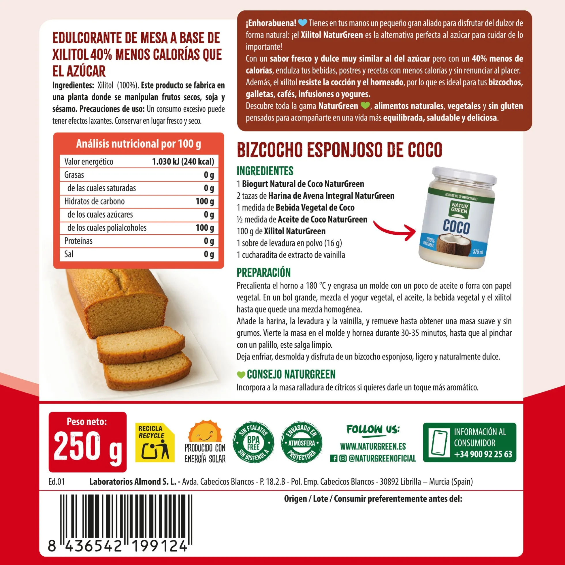 Xilitol NaturGreen 250 g
