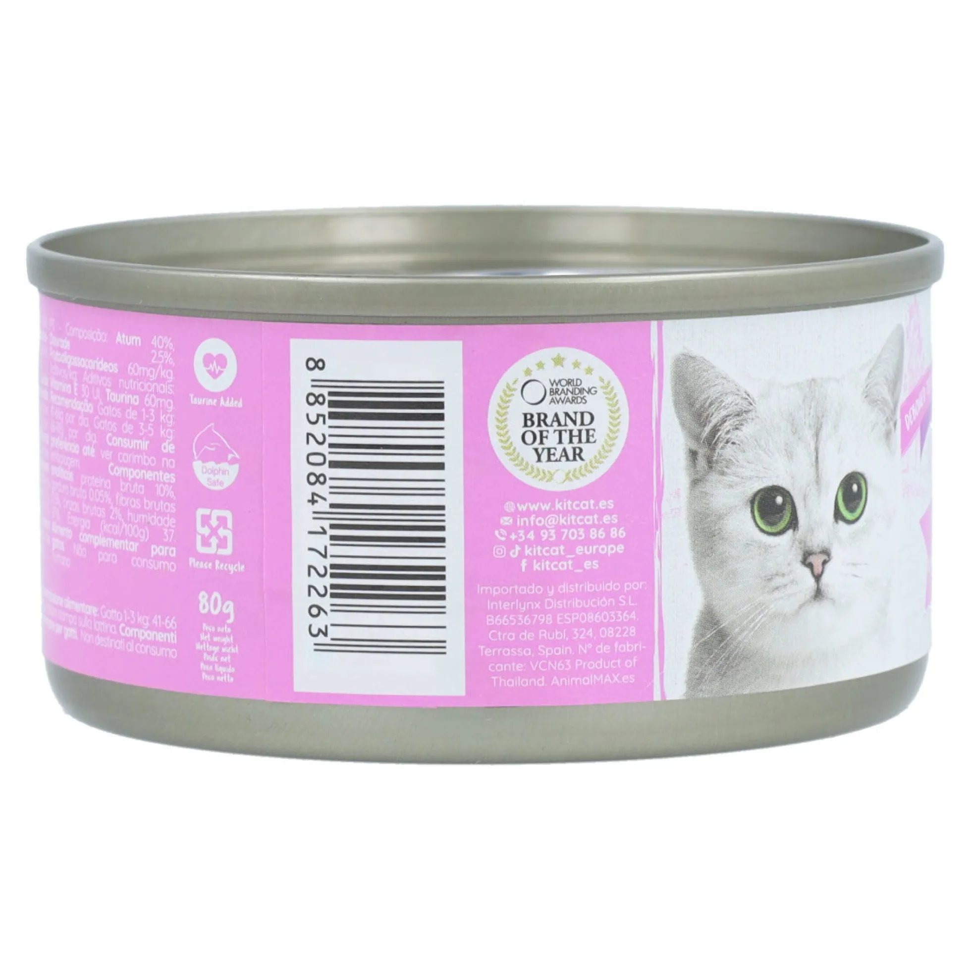 24x Kit Cat Lata Toppers - Atún & Dorada 80 g Comida húmeda para gatos