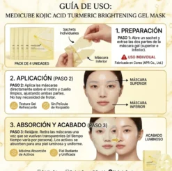 4x Mascarilla facial Kojic Acid Turmeric Brightening Gel Mask Medicube 28 g