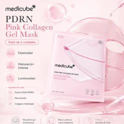 4x Mascarilla facial PDRN Pink Collagen Gel Mask Medicube 28 g
