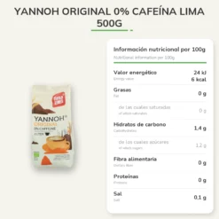 Yannoh Original 0% Cafeína Lima 500g