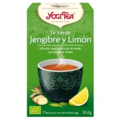 Yogi Tea BIO Té verde Sencha, jengibre y limón, 17 bolsitas