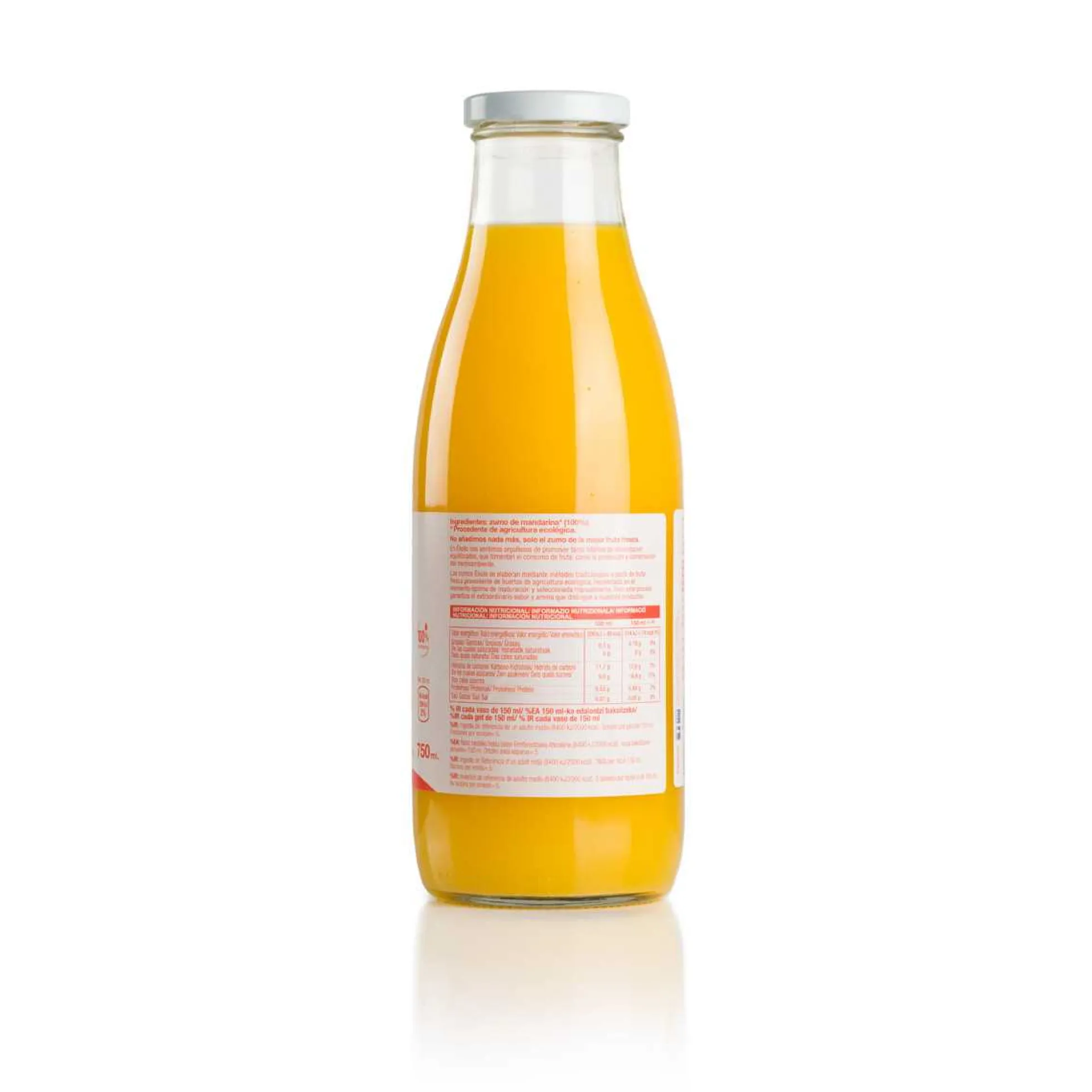 Zumo de Mandarina Bio 100% exprimido Ékolo 750 ml