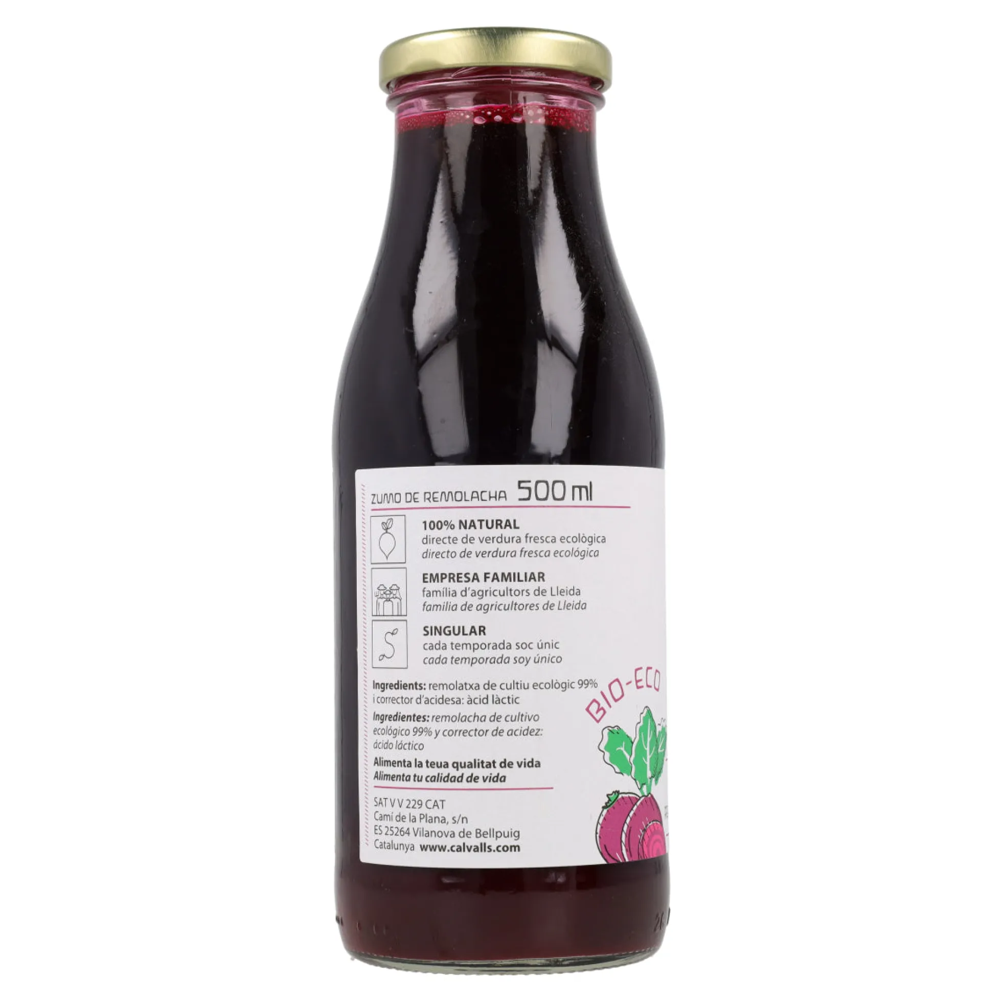 Zumo de Remolacha Eco Cal Valls 500ml