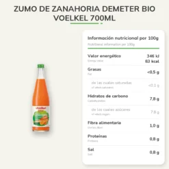 Zumo de Zanahoria Demeter BIO Voelkel 700ml