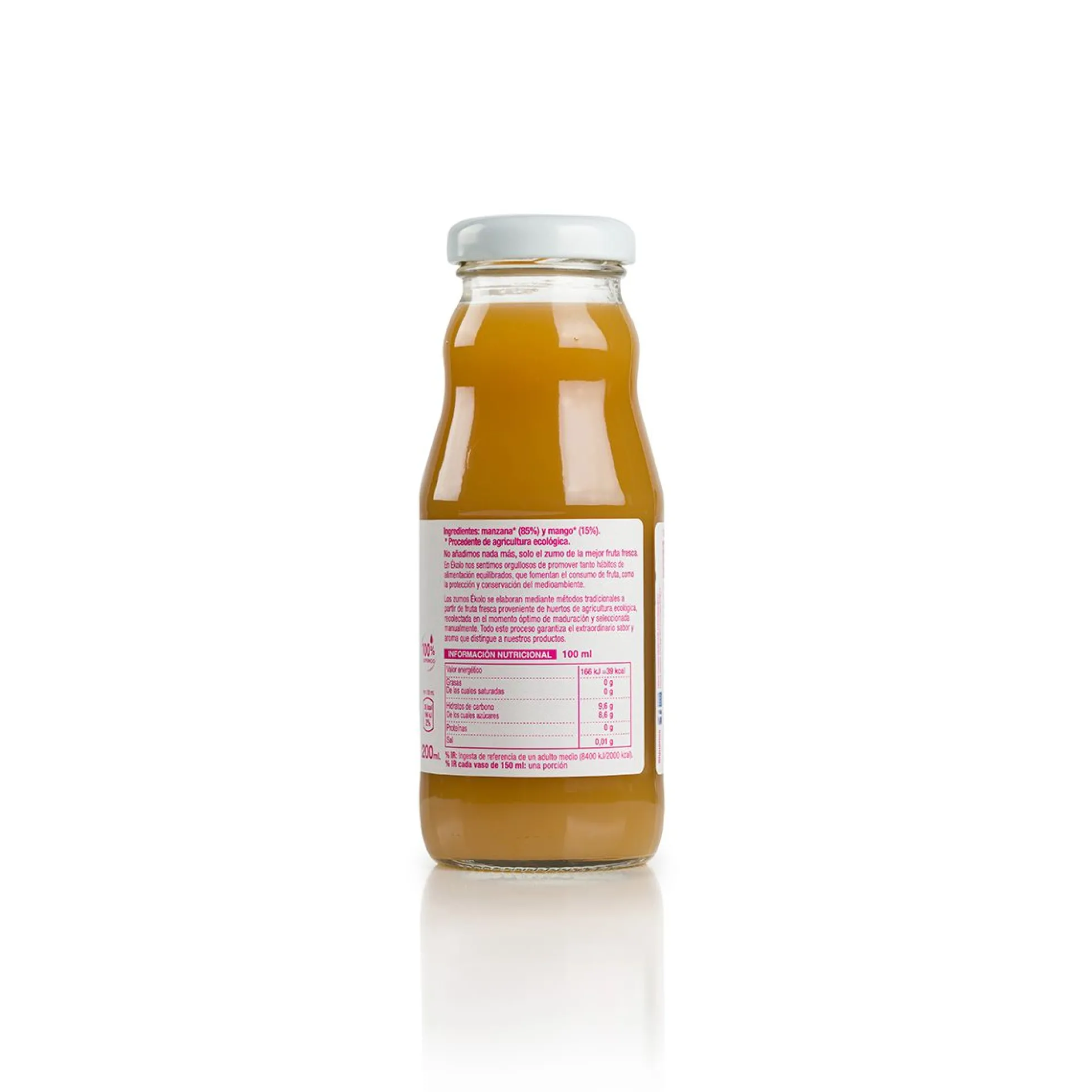 Zumo Manzana y Mango BIO 100% exprimido Ékolo 200ml