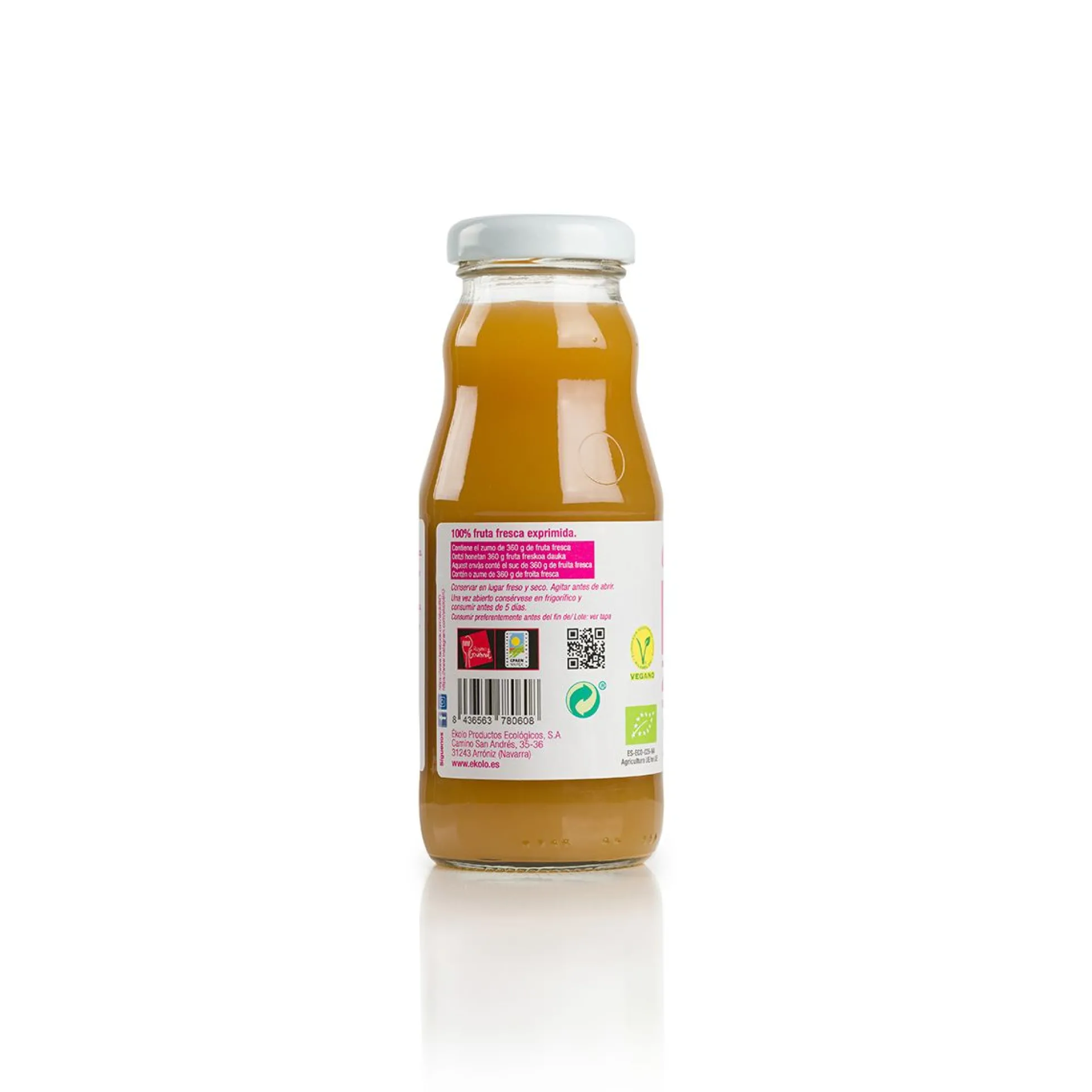 Zumo Manzana y Mango BIO 100% exprimido Ékolo 200ml