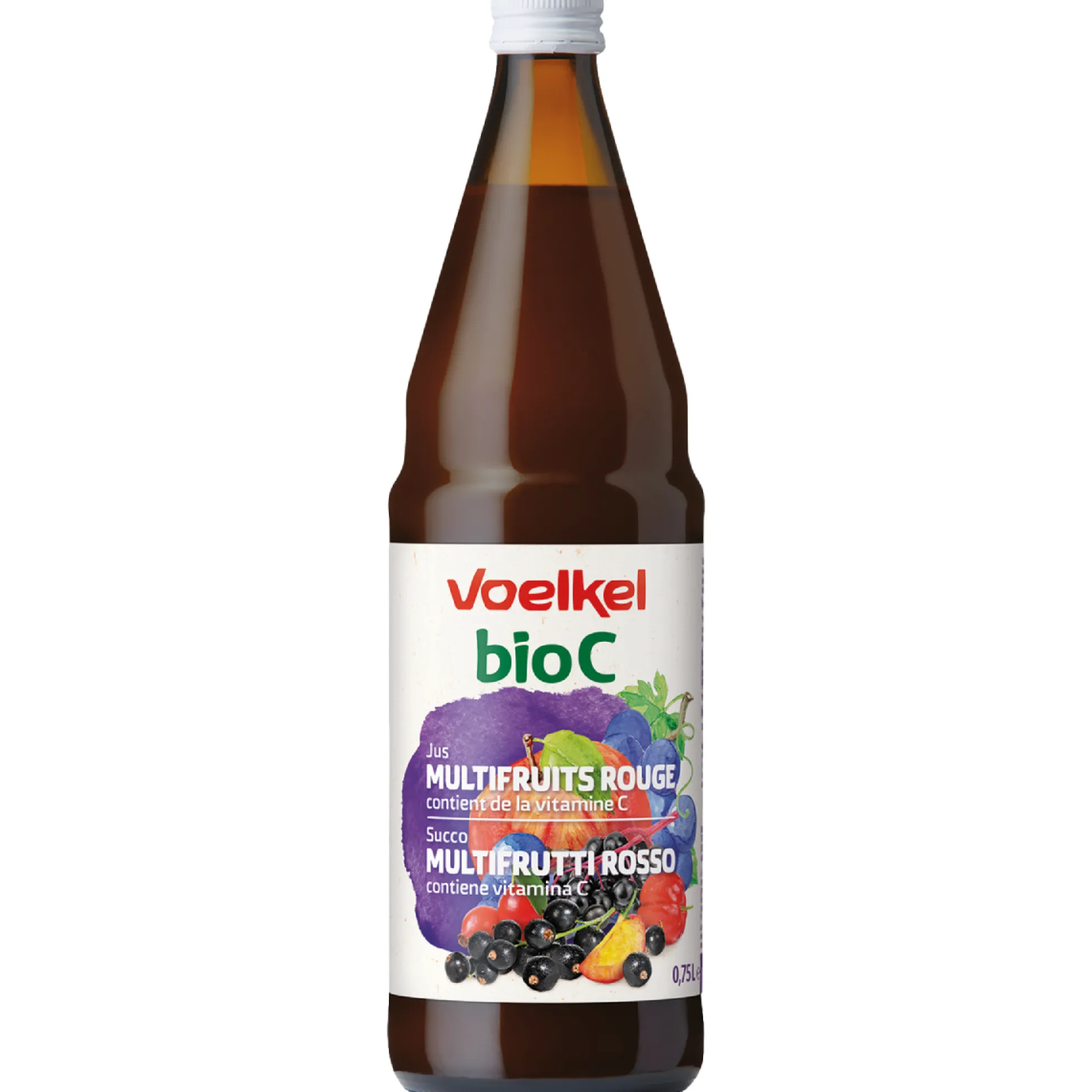 Zumo Multifrutas Frutos Rojos BIO Voelkel 750ml