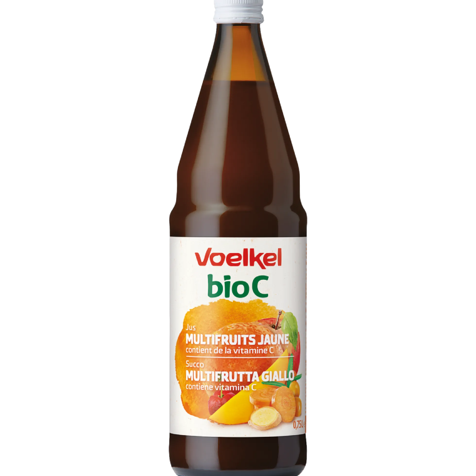 Zumo Multifrutas Vitaminas C y A BIO Voelkel 750ml